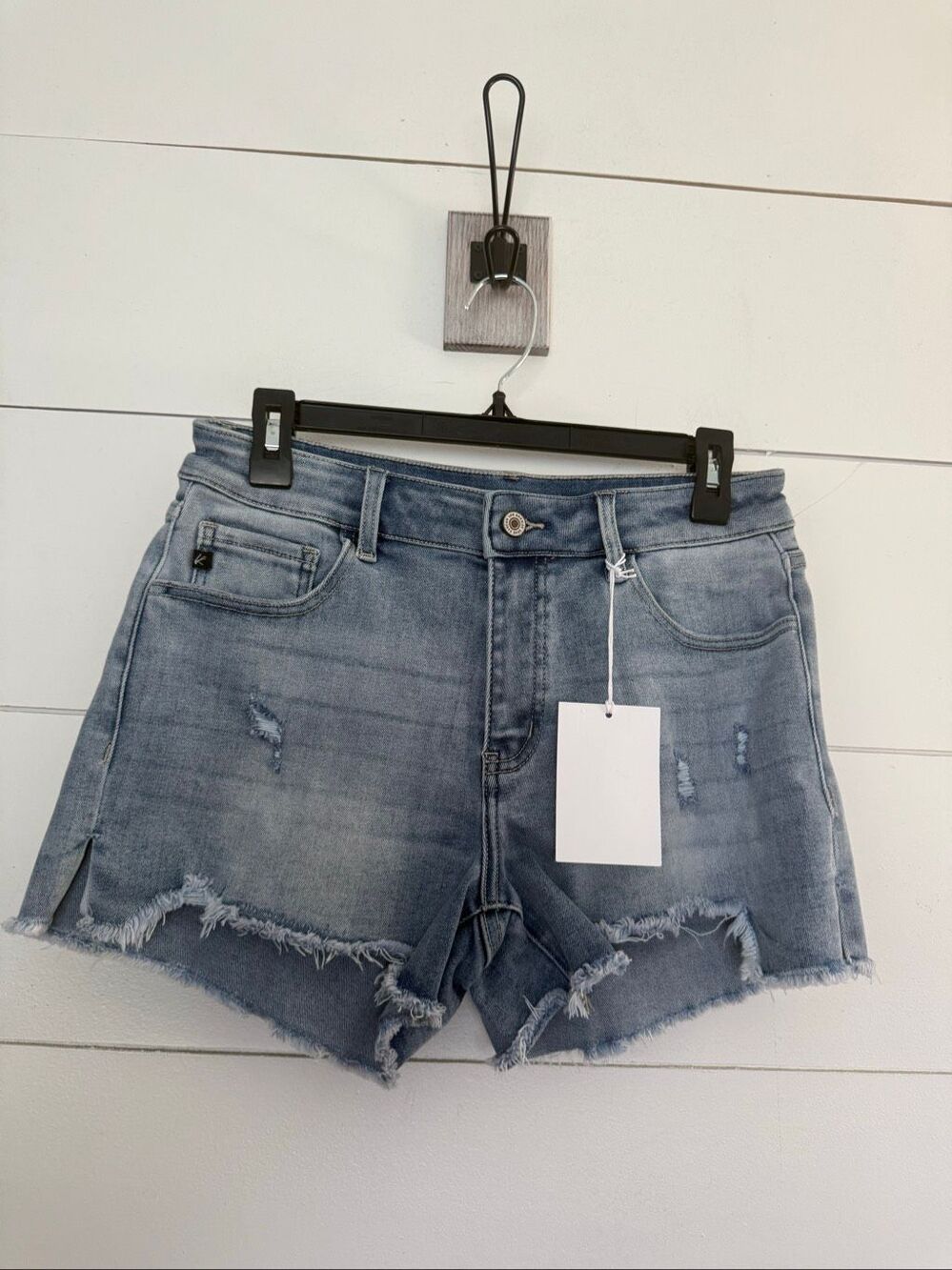 KanCan Women’s 28 Blue Denim Shorts Stretchy New